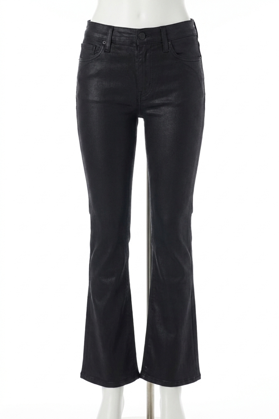 NEW HUDSON barbara high-rise bootcut jean in noir coated